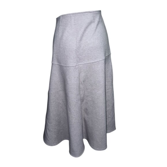 OGL Cashsoft Wool Like Flared Maxi Skirt Sz Medium Oatmeal Beige Womens - Picture 6 of 16